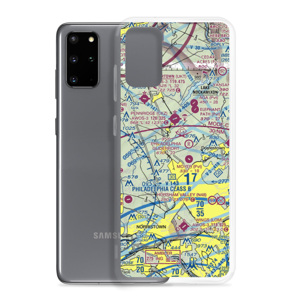 Gehris Airport (39PA) VFR Sectional Samsung Case Samsung Galaxy S20 Plus model shown