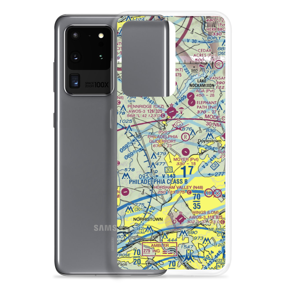 Gehris Airport (39PA) VFR Sectional Samsung Case Samsung Galaxy S20 Ultra model shown