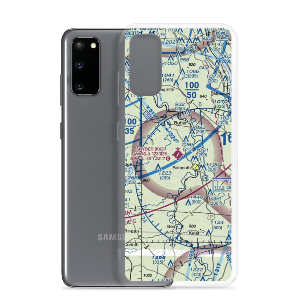 Gene Snyder Airport (K62) VFR Sectional Samsung Case Samsung Galaxy S20 model shown