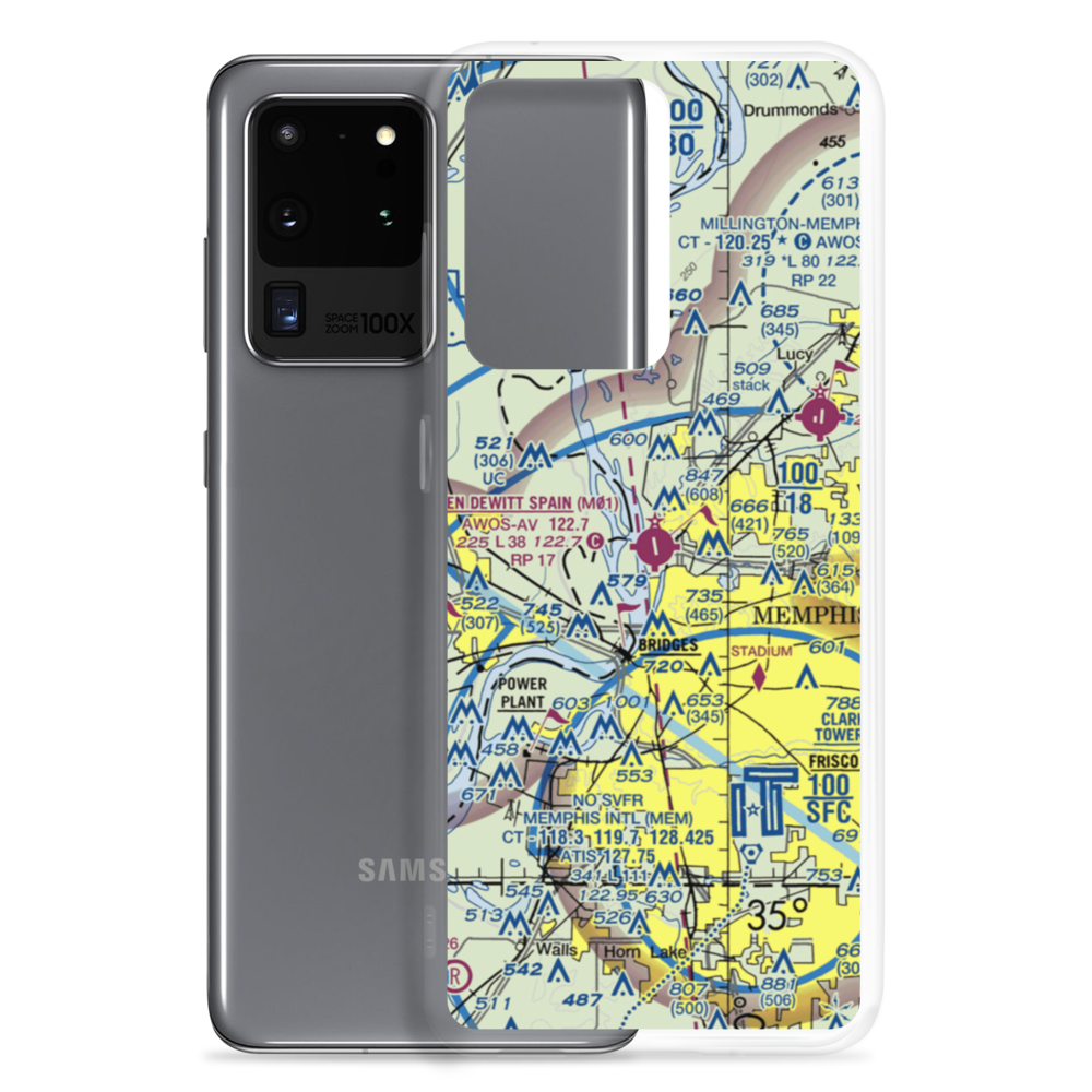 General Dewitt Spain Airport (M01) VFR Sectional Samsung Case Samsung Galaxy S20 Ultra model shown