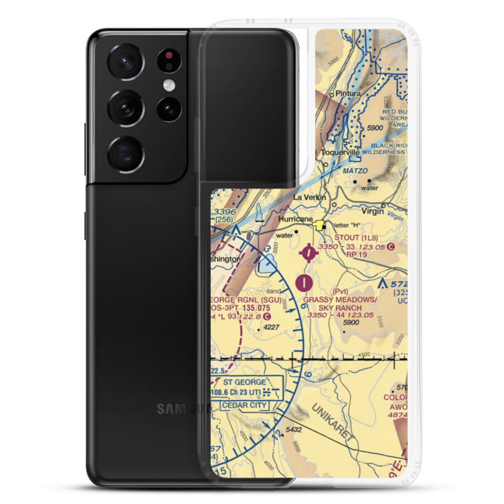 General Dick Stout Field (1L8) VFR Sectional Samsung Case Samsung Galaxy S21 Ultra model shown