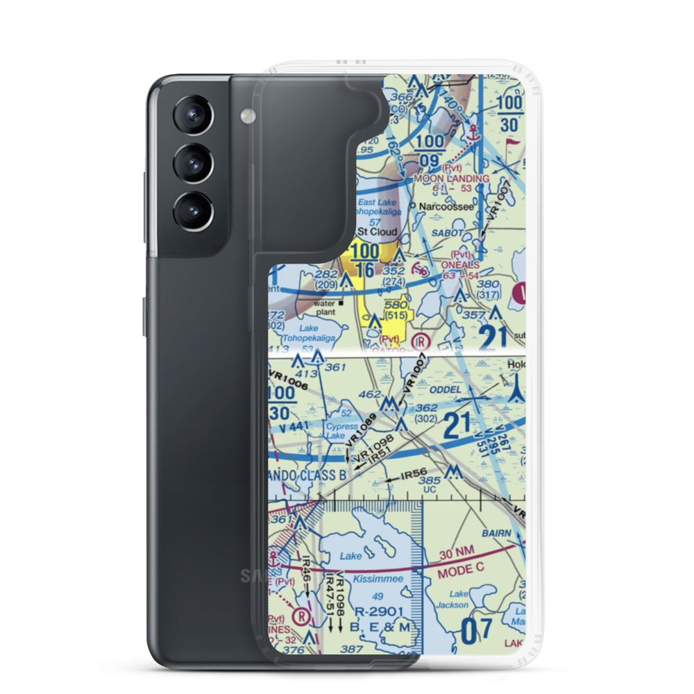 Gentry Airport (FD37) VFR Sectional Samsung Case Samsung Galaxy S21 model shown