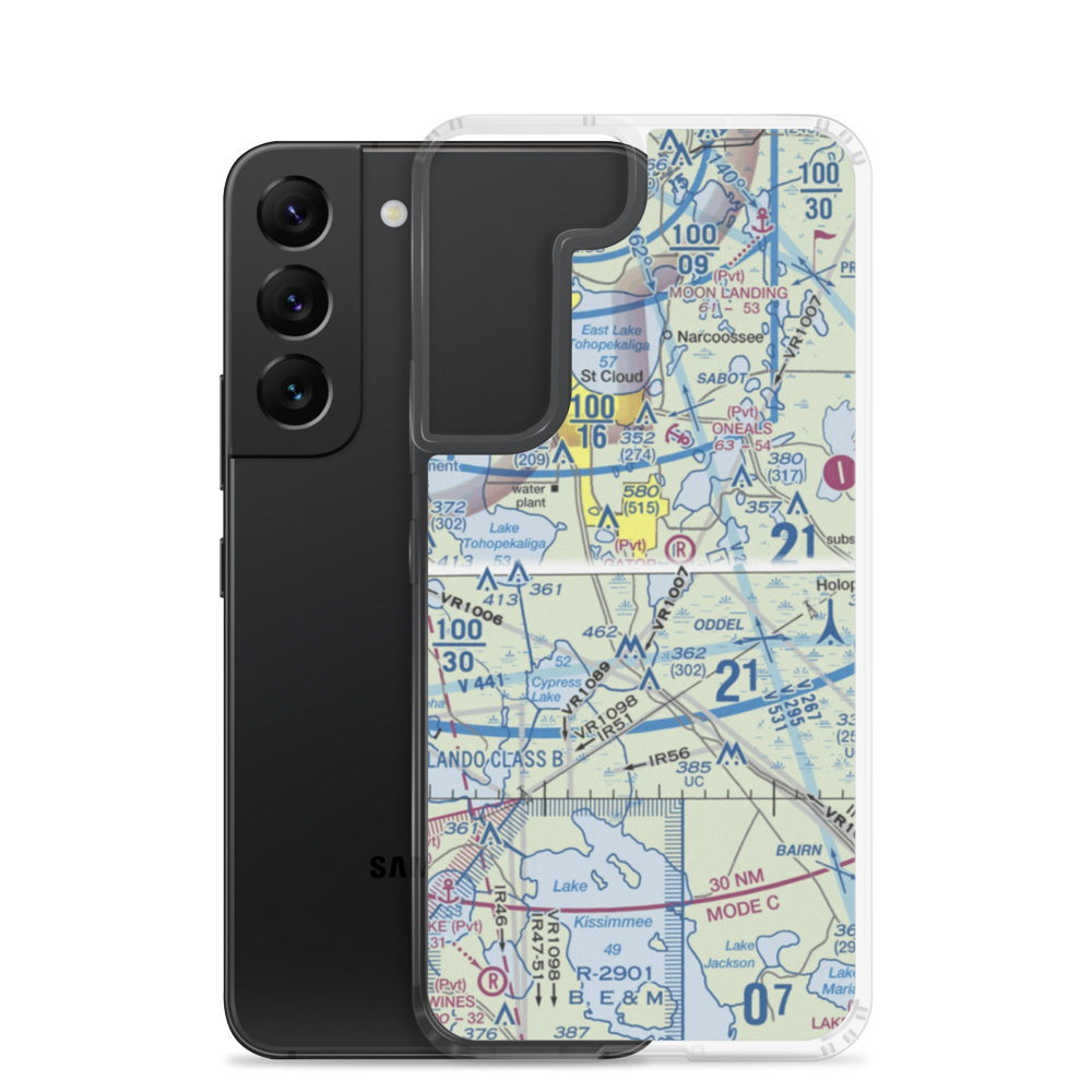 Gentry Airport (FD37) VFR Sectional Samsung Case Samsung Galaxy S22 model shown