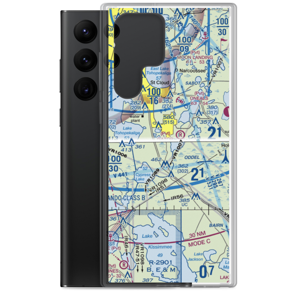 Gentry Airport (FD37) VFR Sectional Samsung Case Samsung Galaxy S22 Ultra model shown