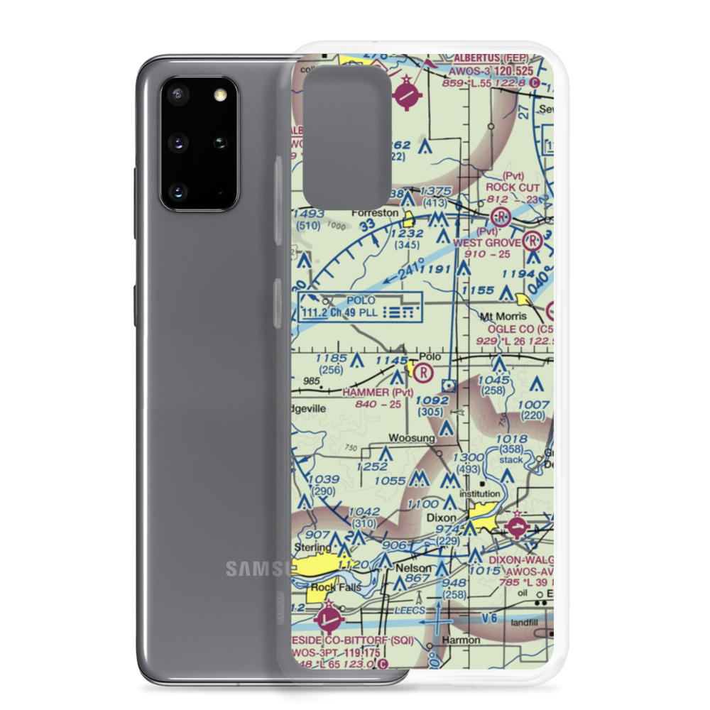 Gentry Airport (LL55) VFR Sectional Samsung Case Samsung Galaxy S20 Plus model shown