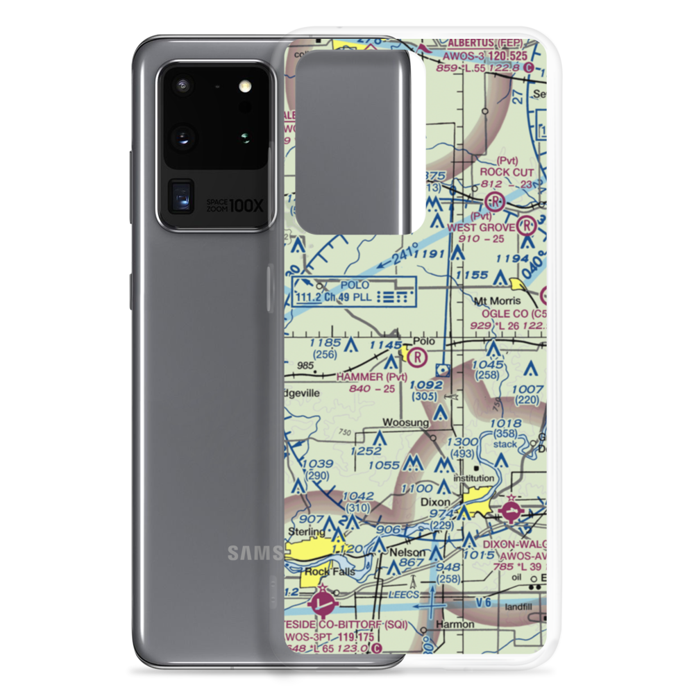 Gentry Airport (LL55) VFR Sectional Samsung Case Samsung Galaxy S20 Ultra model shown