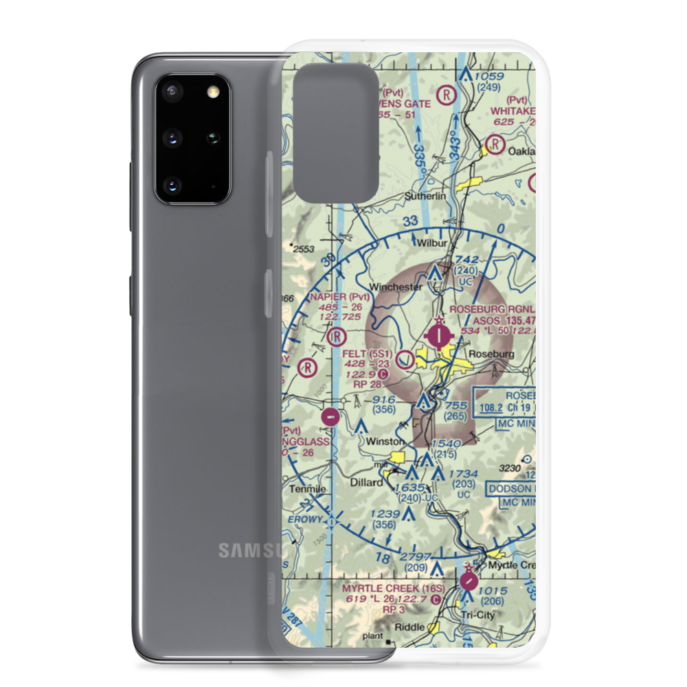 George Felt Airport (5S1) VFR Sectional Samsung Case Samsung Galaxy S20 Plus model shown