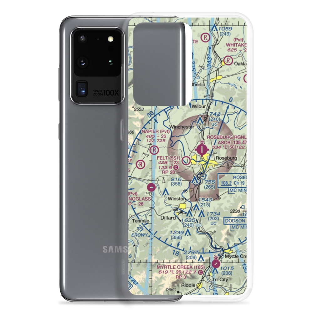 George Felt Airport (5S1) VFR Sectional Samsung Case Samsung Galaxy S20 Ultra model shown