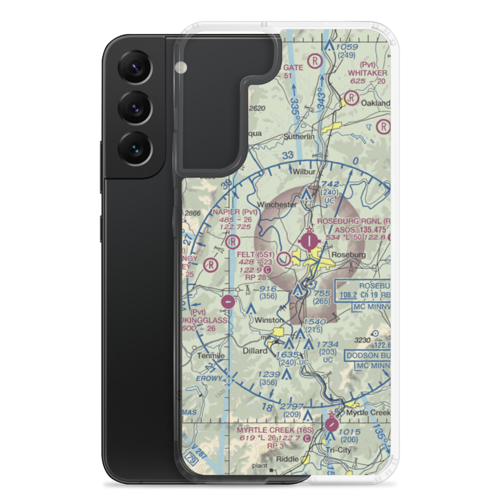 George Felt Airport (5S1) VFR Sectional Samsung Case Samsung Galaxy S22 Plus model shown