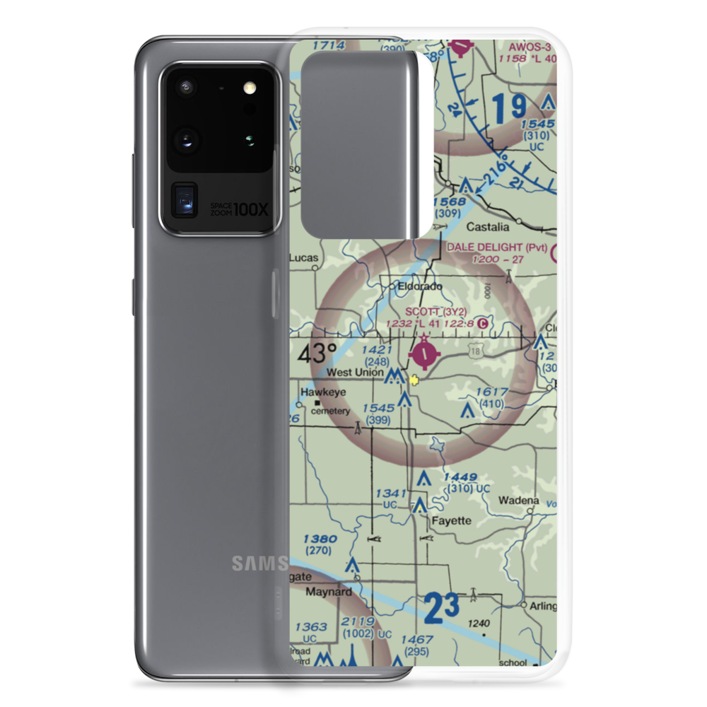 George L Scott Municipal Airport (3Y2) VFR Sectional Samsung Case Samsung Galaxy S20 Ultra model shown