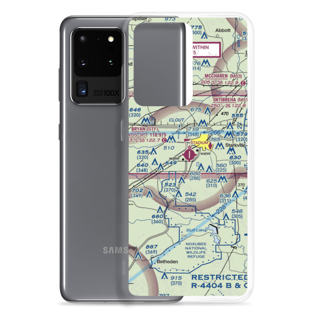 George M Bryan Airport (STF) VFR Sectional Samsung Case Samsung Galaxy S20 Ultra model shown