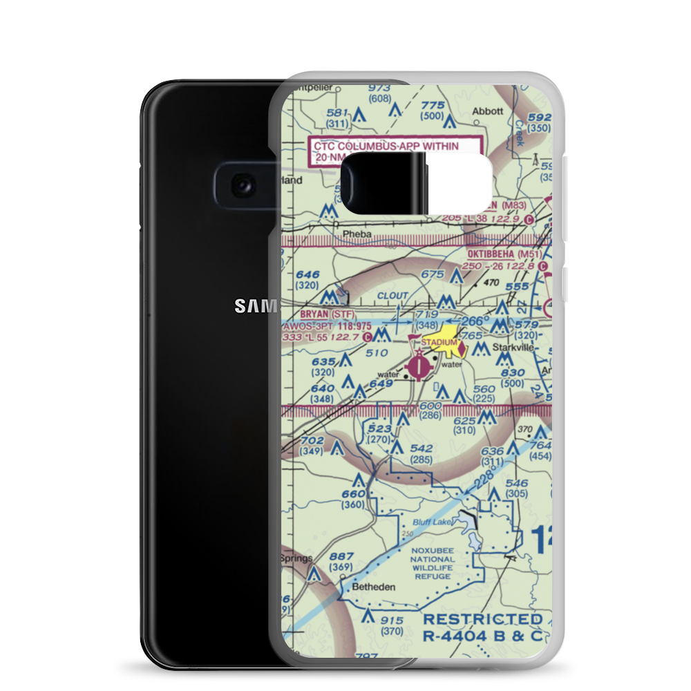 George M Bryan Airport (STF) VFR Sectional Samsung Case Samsung Galaxy S10e model shown