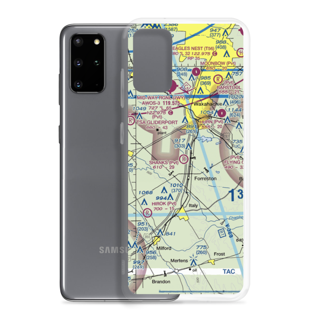 George P Shanks Airport (54TA) VFR Sectional Samsung Case Samsung Galaxy S20 Plus model shown