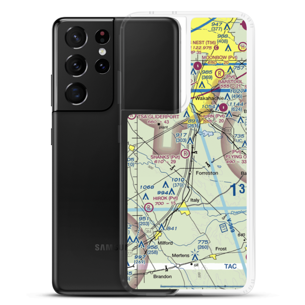 George P Shanks Airport (54TA) VFR Sectional Samsung Case Samsung Galaxy S21 Ultra model shown