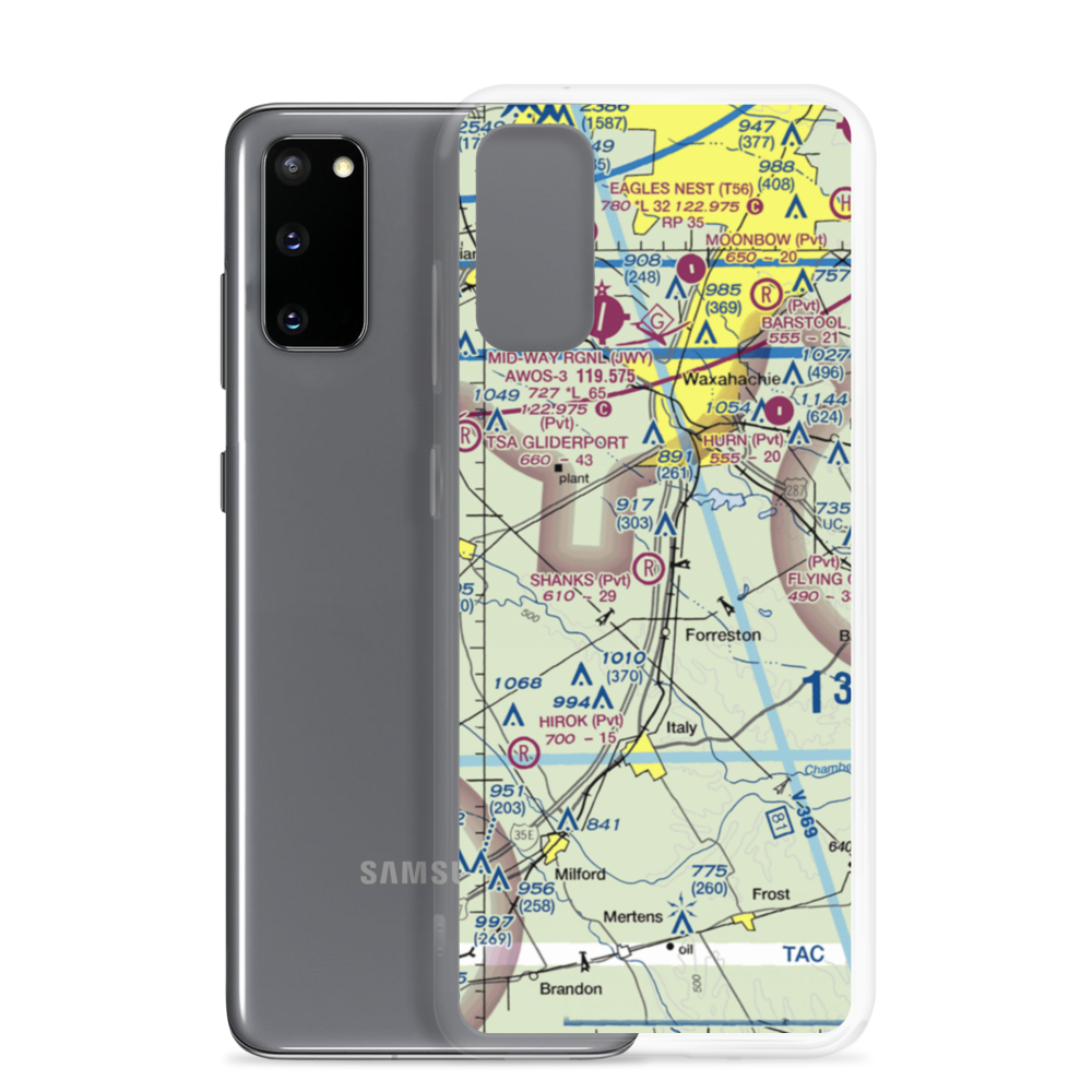 George P Shanks Airport (54TA) VFR Sectional Samsung Case Samsung Galaxy S20 model shown