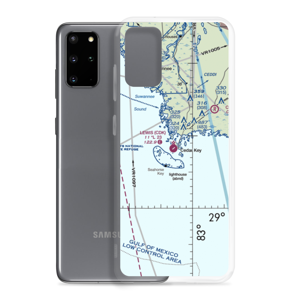 George T Lewis Airport (CDK) VFR Sectional Samsung Case Samsung Galaxy S20 Plus model shown