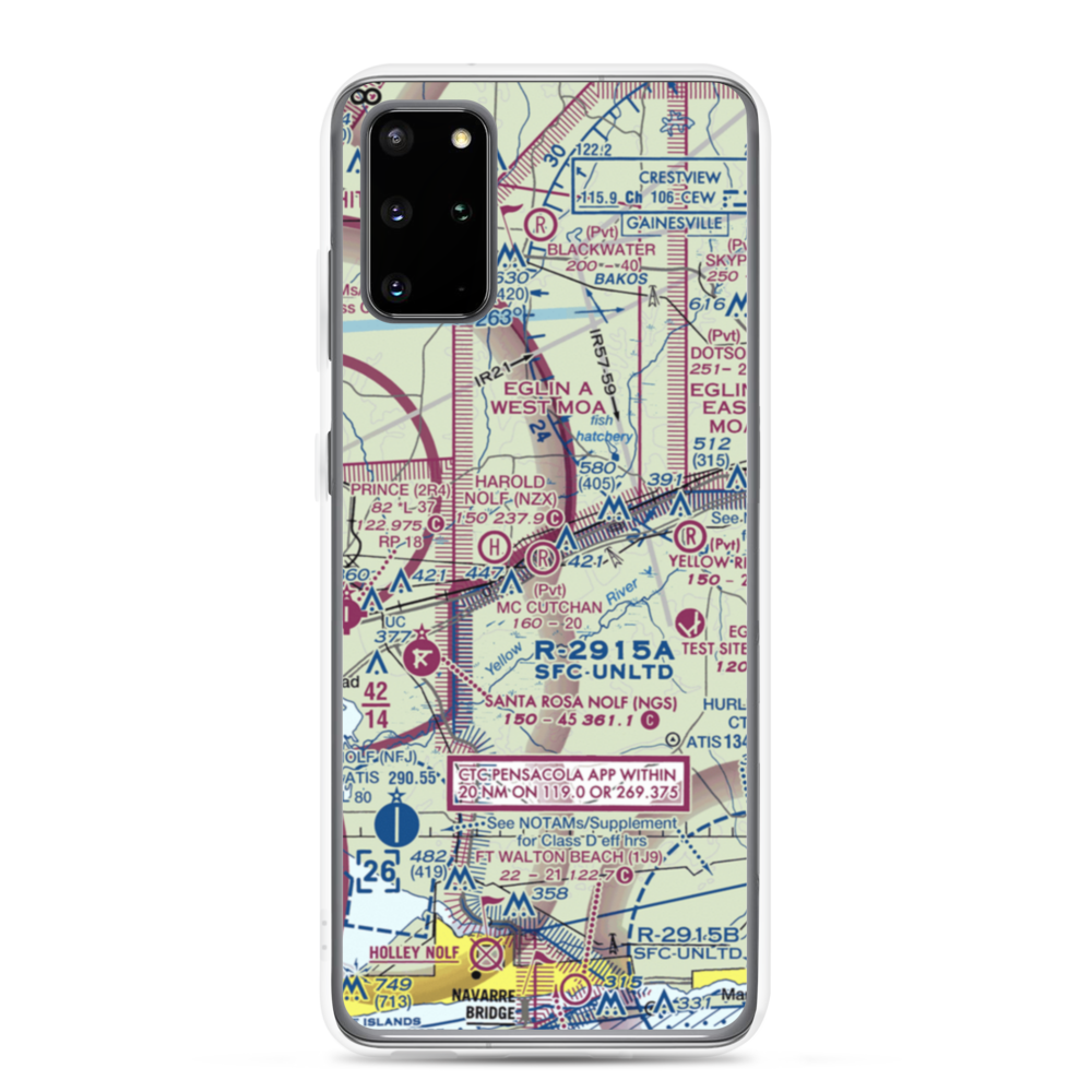 George T Mc Cutchan Airport (8FL6) VFR Sectional Samsung Case Samsung Galaxy S20 Plus model shown