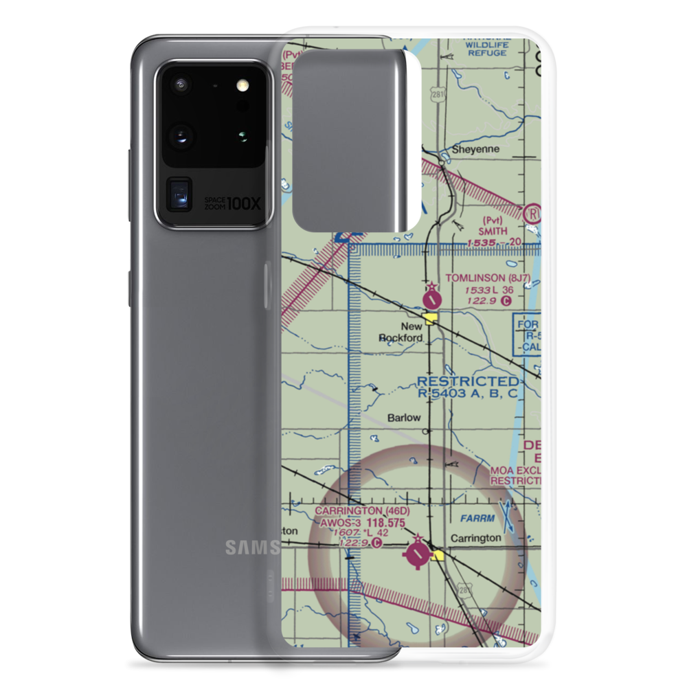 Georgeson Farm Strip (NA44) VFR Sectional Samsung Case Samsung Galaxy S20 Ultra model shown