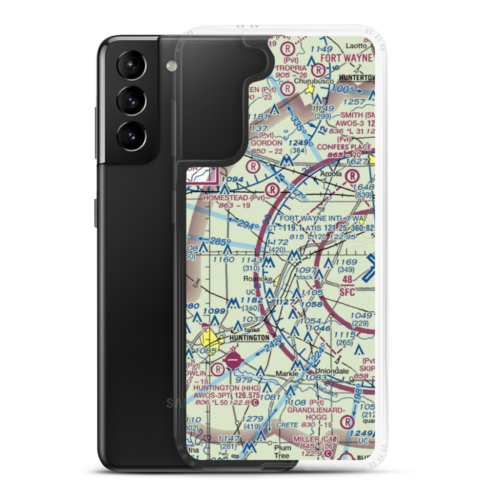Gerig's Field (2IN2) VFR Sectional Samsung Case Samsung Galaxy S21 Plus model shown