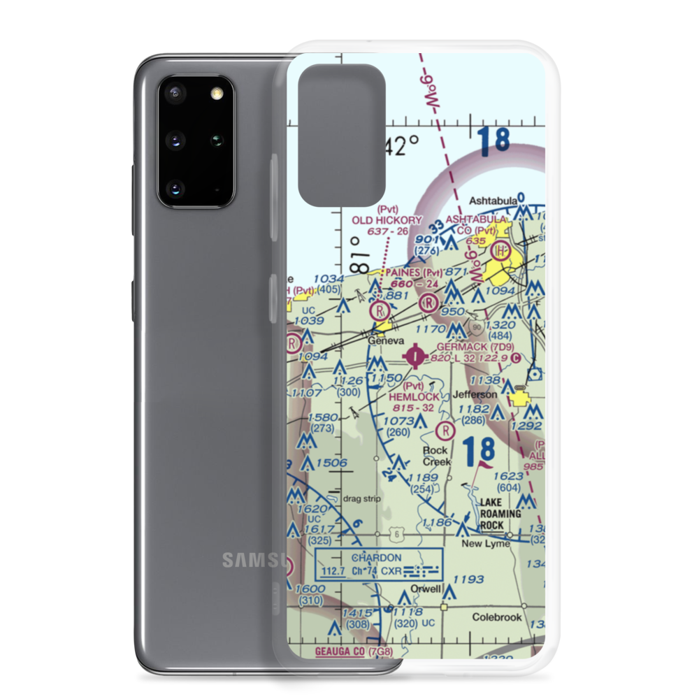 Germack Airport (7D9) VFR Sectional Samsung Case Samsung Galaxy S20 Plus model shown