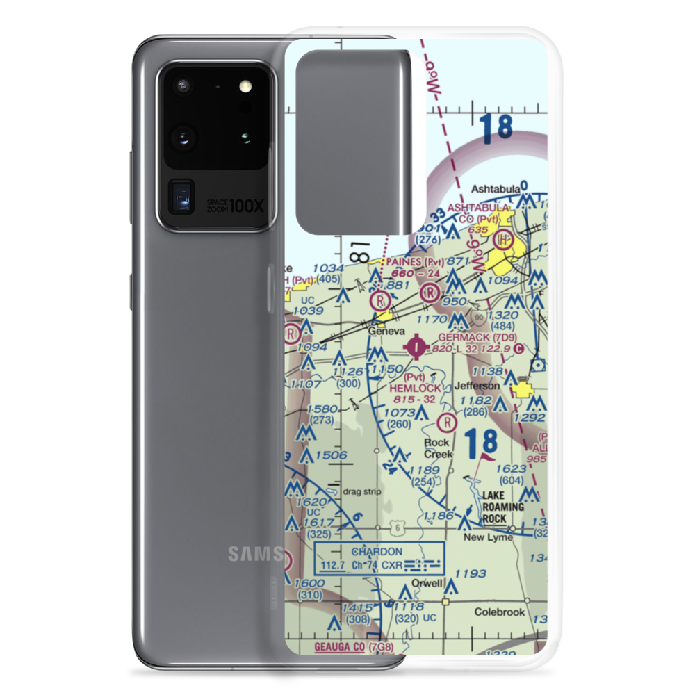 Germack Airport (7D9) VFR Sectional Samsung Case Samsung Galaxy S20 Ultra model shown
