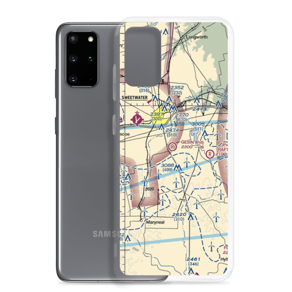 Gesin Ranches Airport (86XS) VFR Sectional Samsung Case Samsung Galaxy S20 Plus model shown