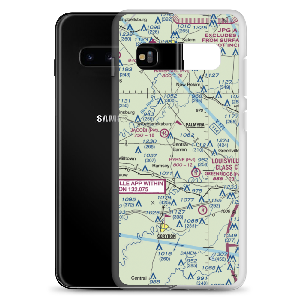 Gettlefinger Field (4II6) VFR Sectional Samsung Case Samsung Galaxy S10+ model shown