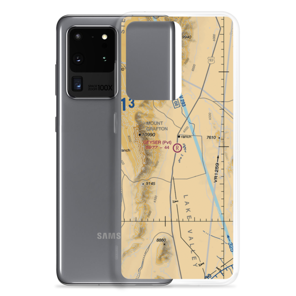 Geyser Ranch Airport (7NV8) VFR Sectional Samsung Case Samsung Galaxy S20 Ultra model shown