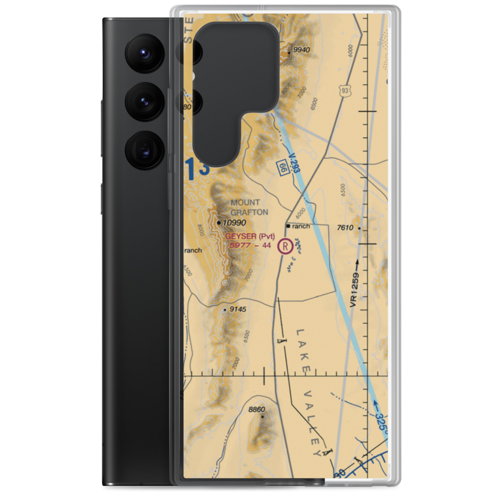 Geyser Ranch Airport (7NV8) VFR Sectional Samsung Case Samsung Galaxy S22 Ultra model shown