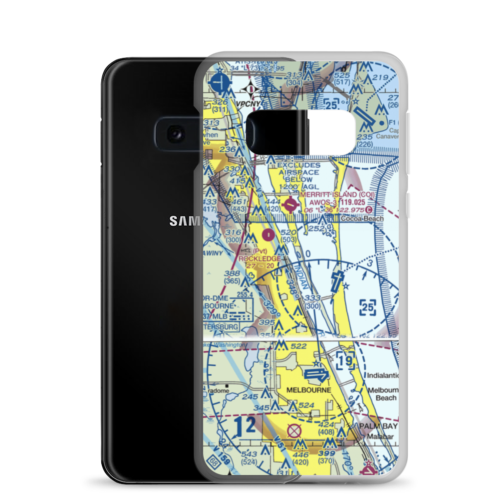 Gezik Seaplane Base (34FA) VFR Sectional Samsung Case Samsung Galaxy S10e model shown