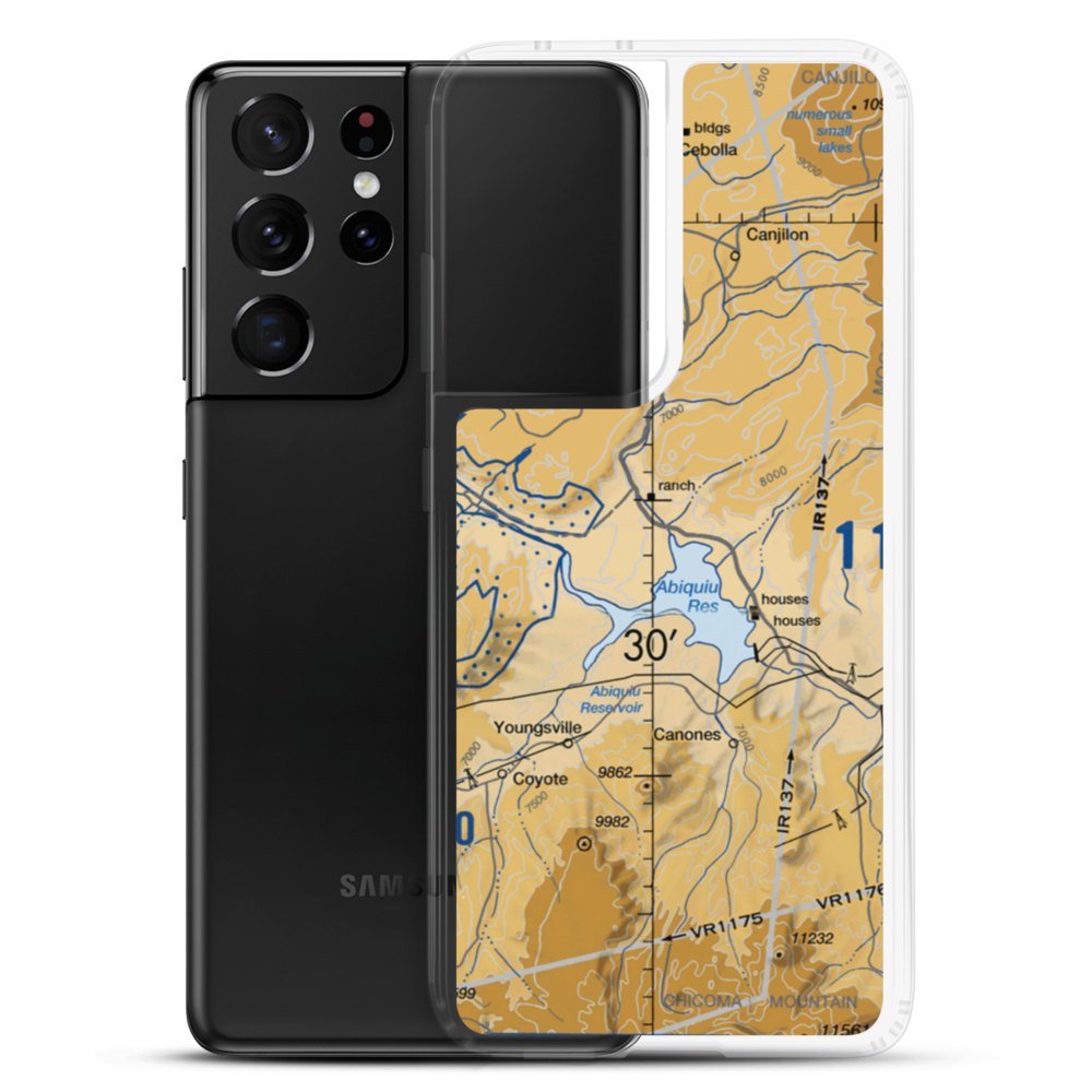 Ghost Ranch Strip (50NM) VFR Sectional Samsung Case Samsung Galaxy S21 Ultra model shown
