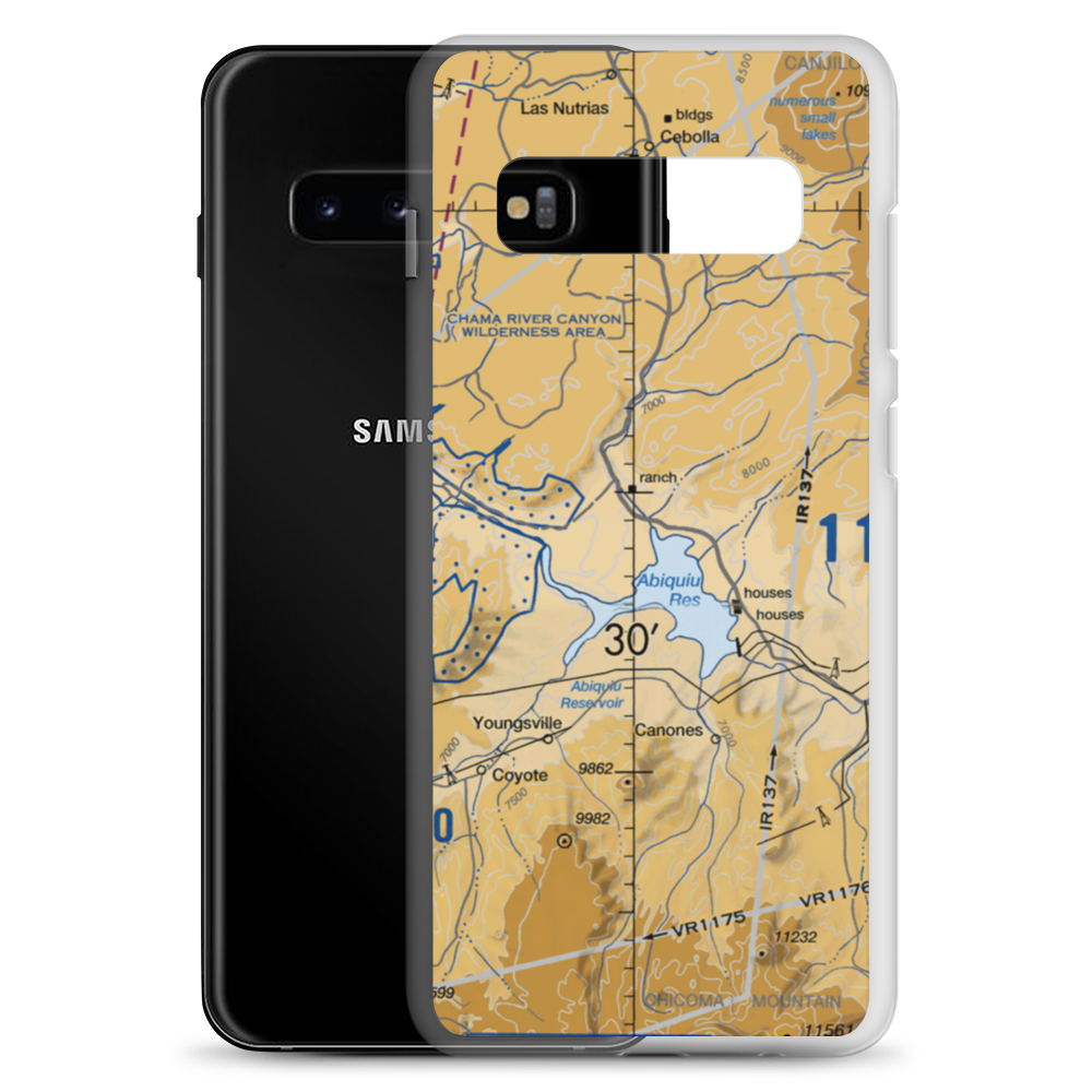 Ghost Ranch Strip (50NM) VFR Sectional Samsung Case Samsung Galaxy S10+ model shown
