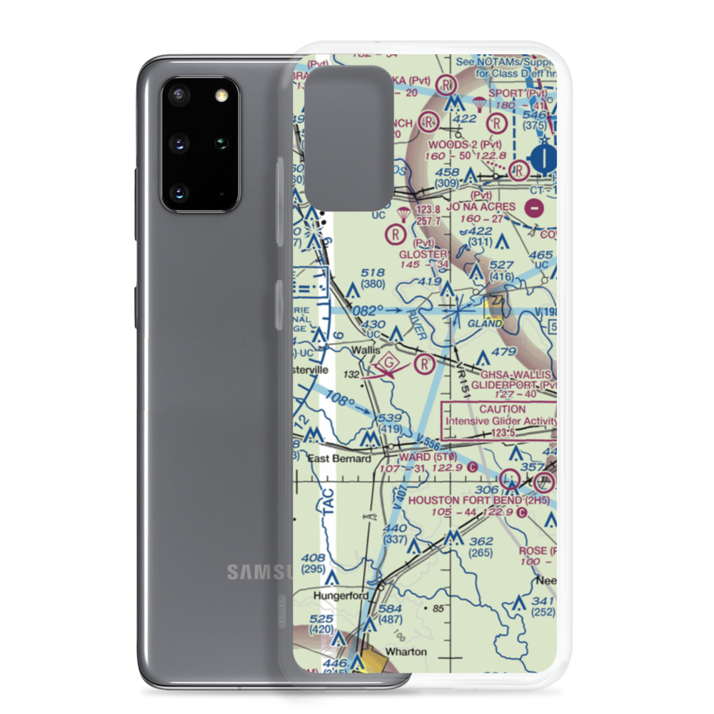 Ghsa-Wallis Glideport Gliderport (TE71) VFR Sectional Samsung Case Samsung Galaxy S20 Plus model shown
