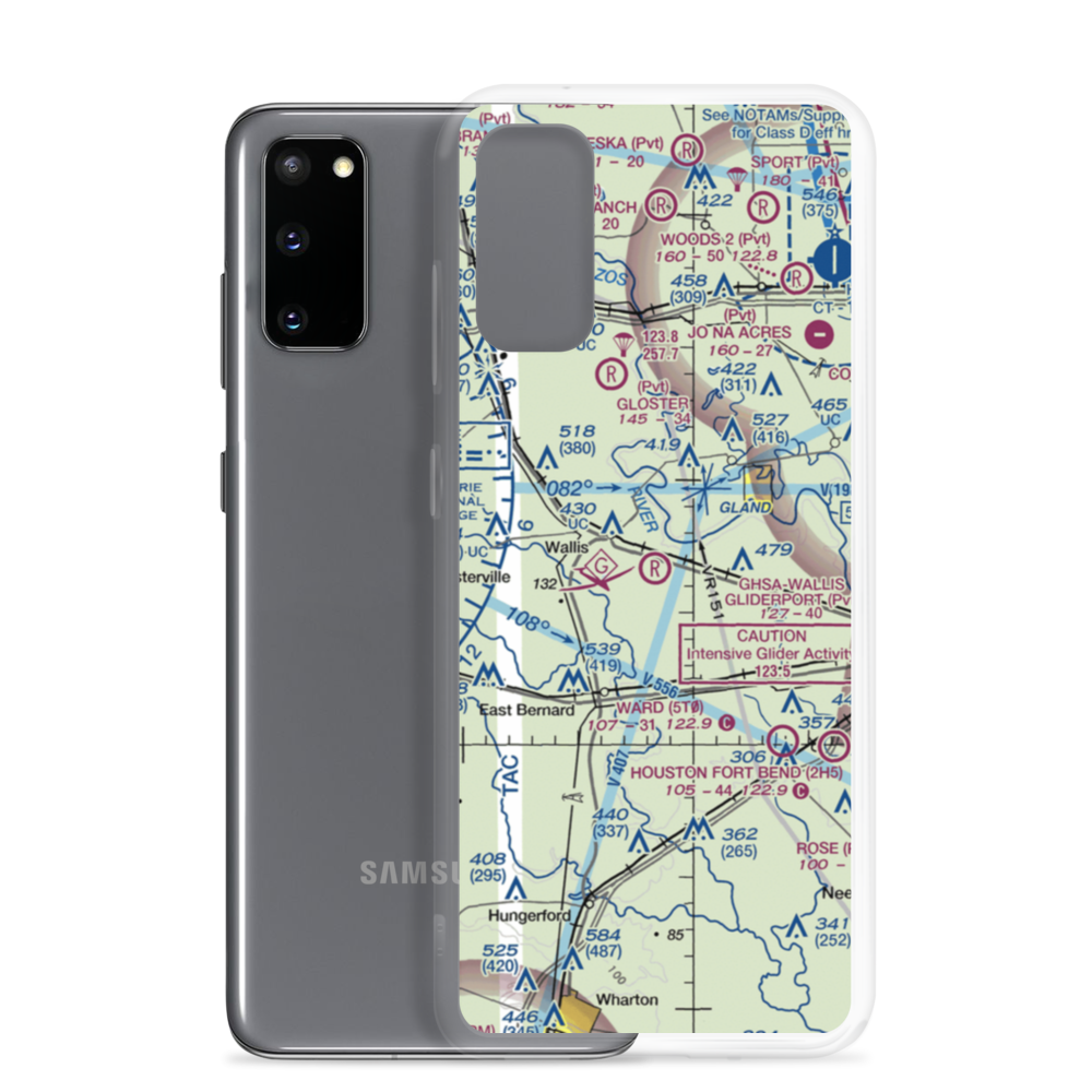 Ghsa-Wallis Glideport Gliderport (TE71) VFR Sectional Samsung Case Samsung Galaxy S20 model shown