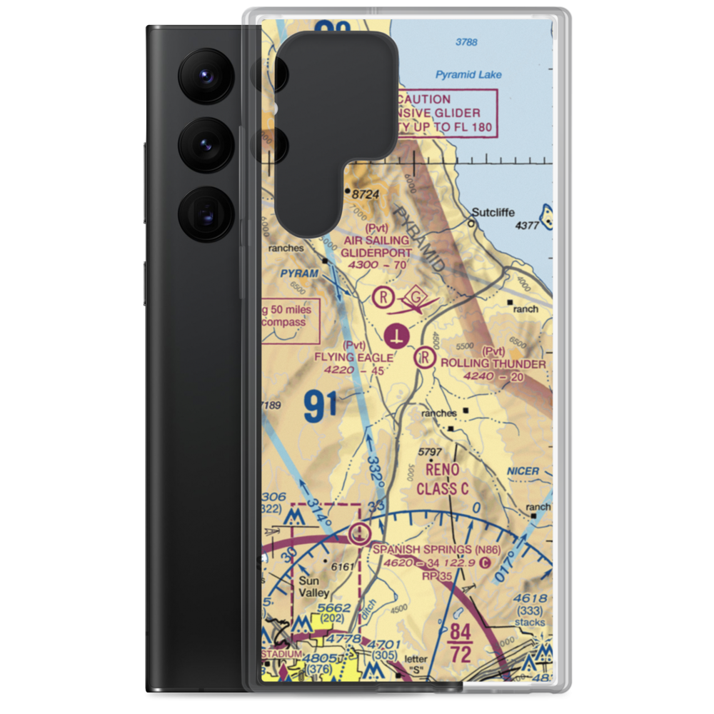 Gibb Ranch Airport (2NV2) VFR Sectional Samsung Case Samsung Galaxy S22 Ultra model shown