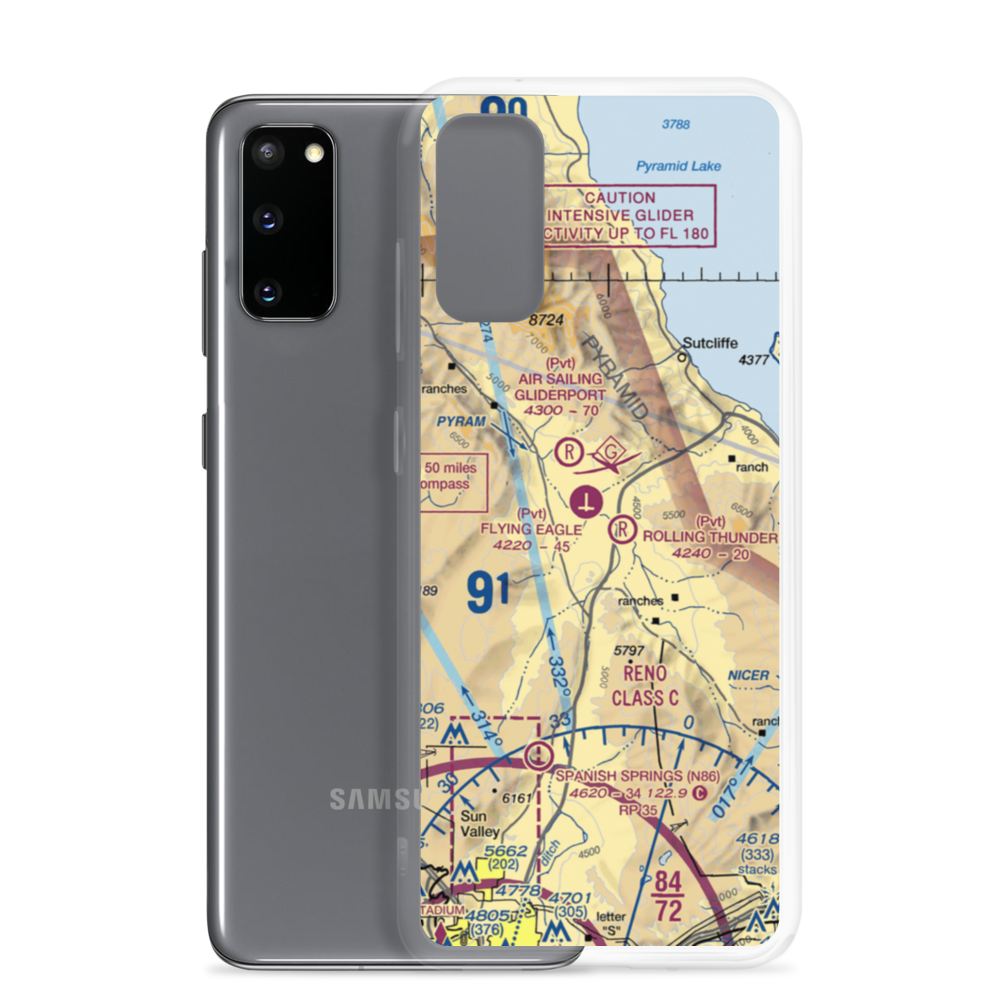 Gibb Ranch Airport (2NV2) VFR Sectional Samsung Case Samsung Galaxy S20 model shown