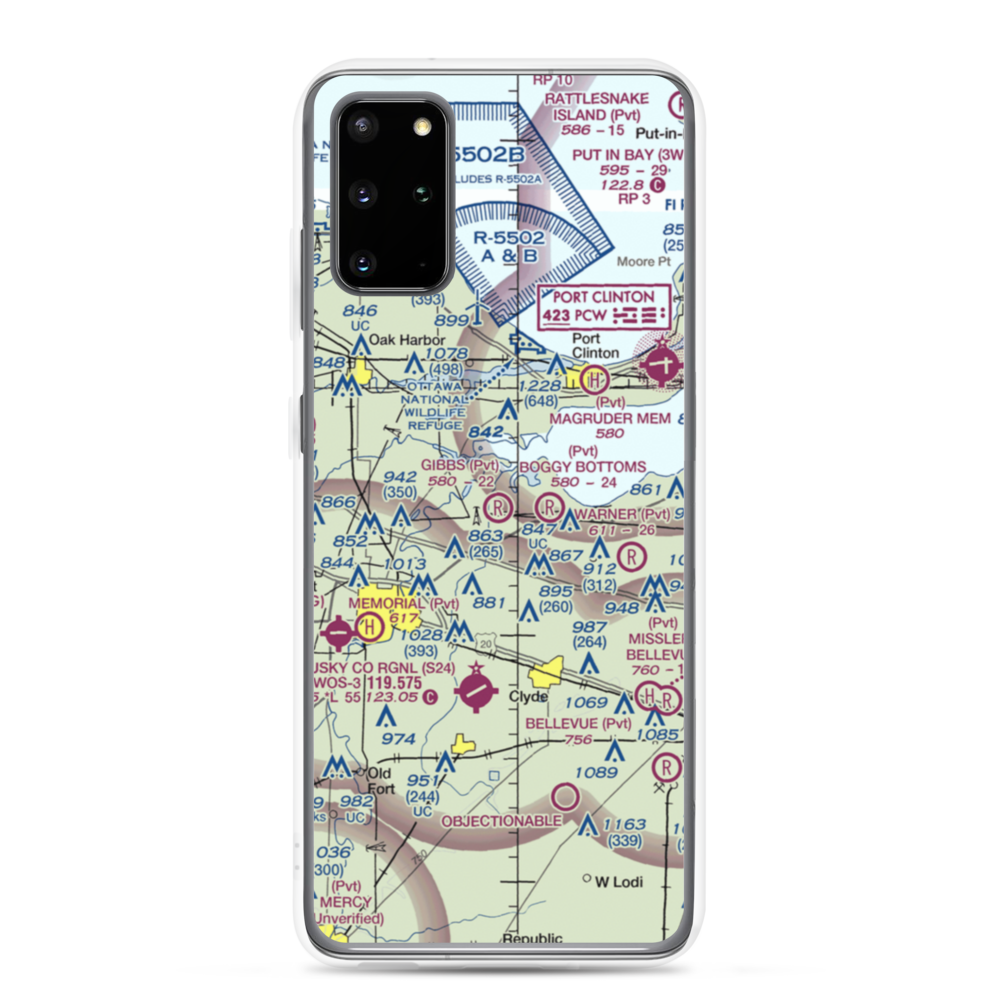 Gibbs Field (03OH) VFR Sectional Samsung Case Samsung Galaxy S20 Plus model shown