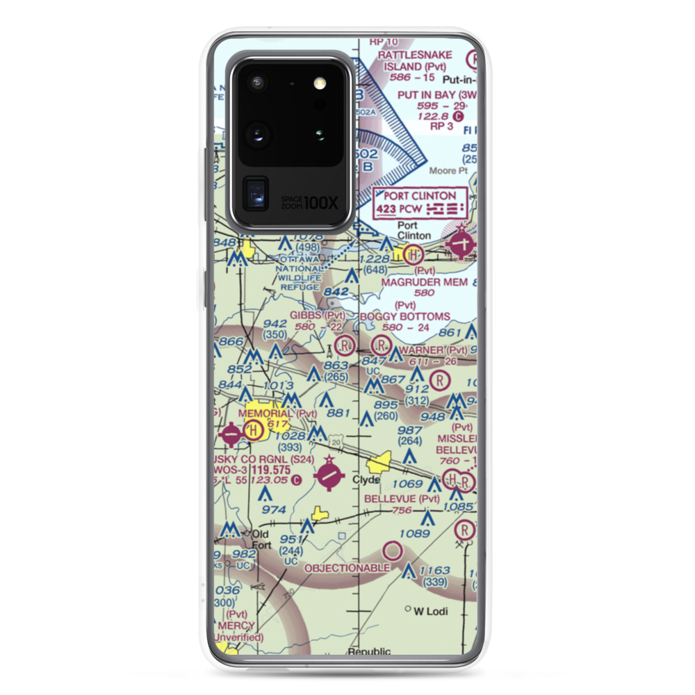 Gibbs Field (03OH) VFR Sectional Samsung Case Samsung Galaxy S20 Ultra model shown
