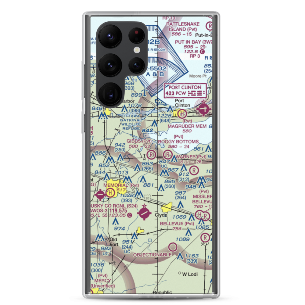 Gibbs Field (03OH) VFR Sectional Samsung Case Samsung Galaxy S22 Ultra model shown