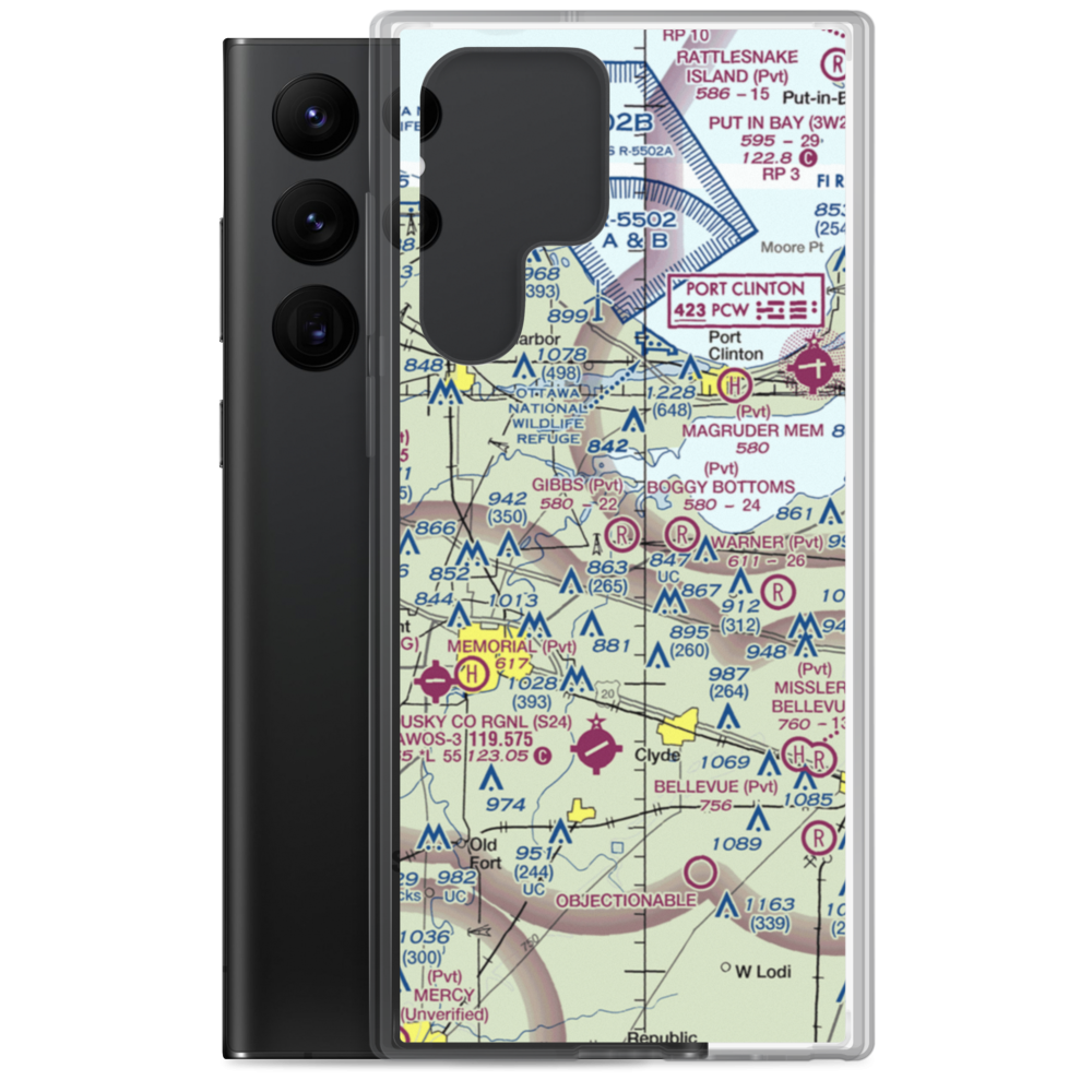 Gibbs Field (03OH) VFR Sectional Samsung Case Samsung Galaxy S22 Ultra model shown