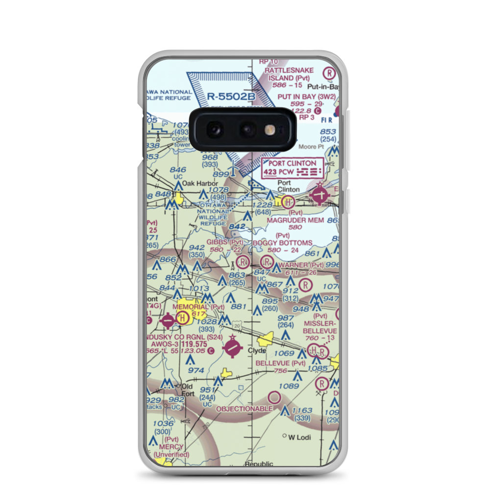 Gibbs Field (03OH) VFR Sectional Samsung Case Samsung Galaxy S10e model shown