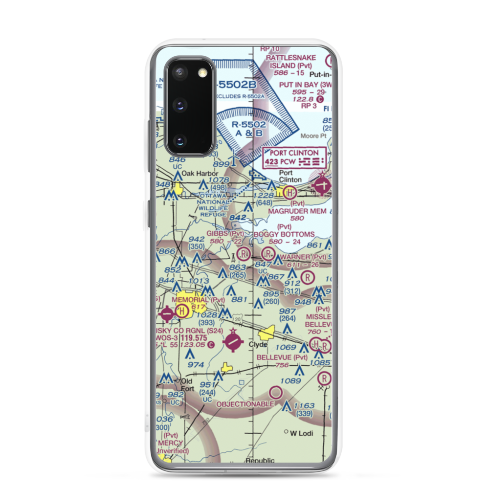 Gibbs Field (03OH) VFR Sectional Samsung Case Samsung Galaxy S20 model shown