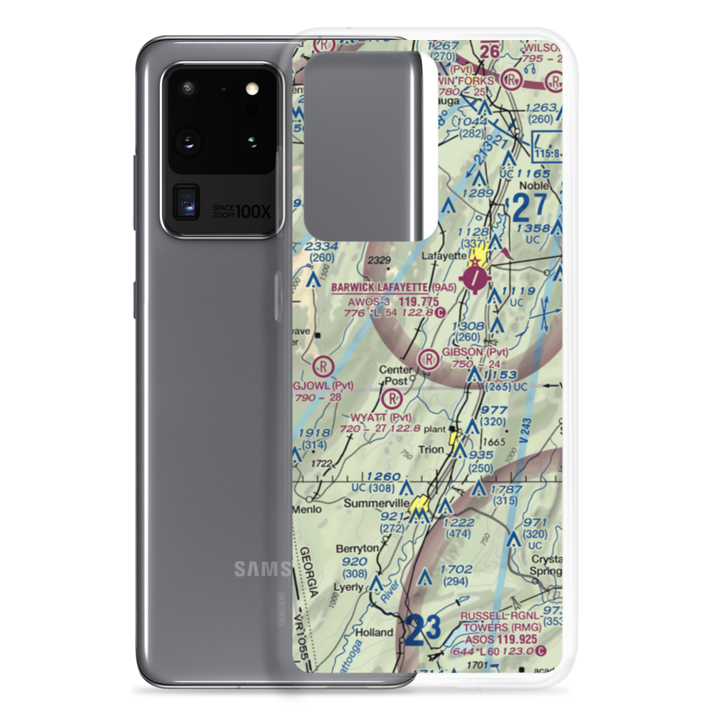 Gibson Field (GE05) VFR Sectional Samsung Case Samsung Galaxy S20 Ultra model shown