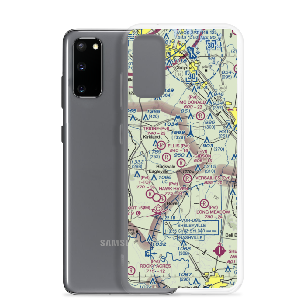 Gibson STOLport (TN68) VFR Sectional Samsung Case Samsung Galaxy S20 model shown