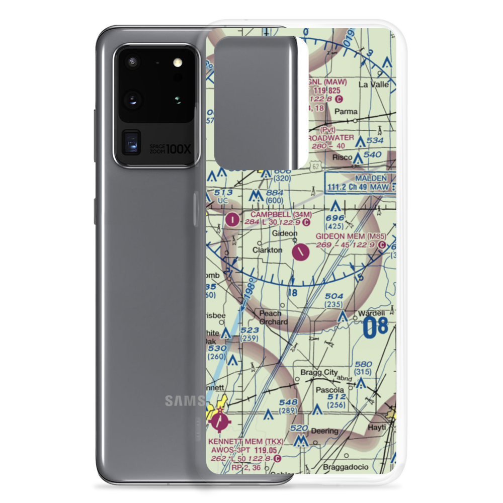 Gideon Memorial Airport (M85) VFR Sectional Samsung Case Samsung Galaxy S20 Ultra model shown