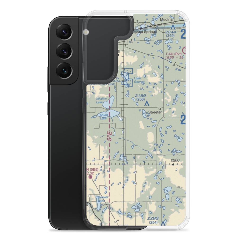 Gienger/Box Bar Ranch Airport (1NA5) VFR Sectional Samsung Case Samsung Galaxy S22 Plus model shown