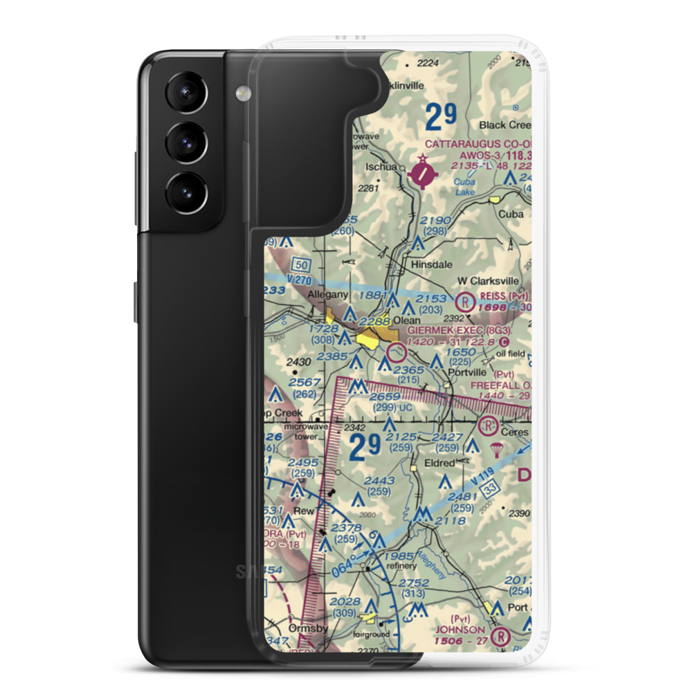 Giermek Executive Airport (8G3) VFR Sectional Samsung Case Samsung Galaxy S21 Plus model shown