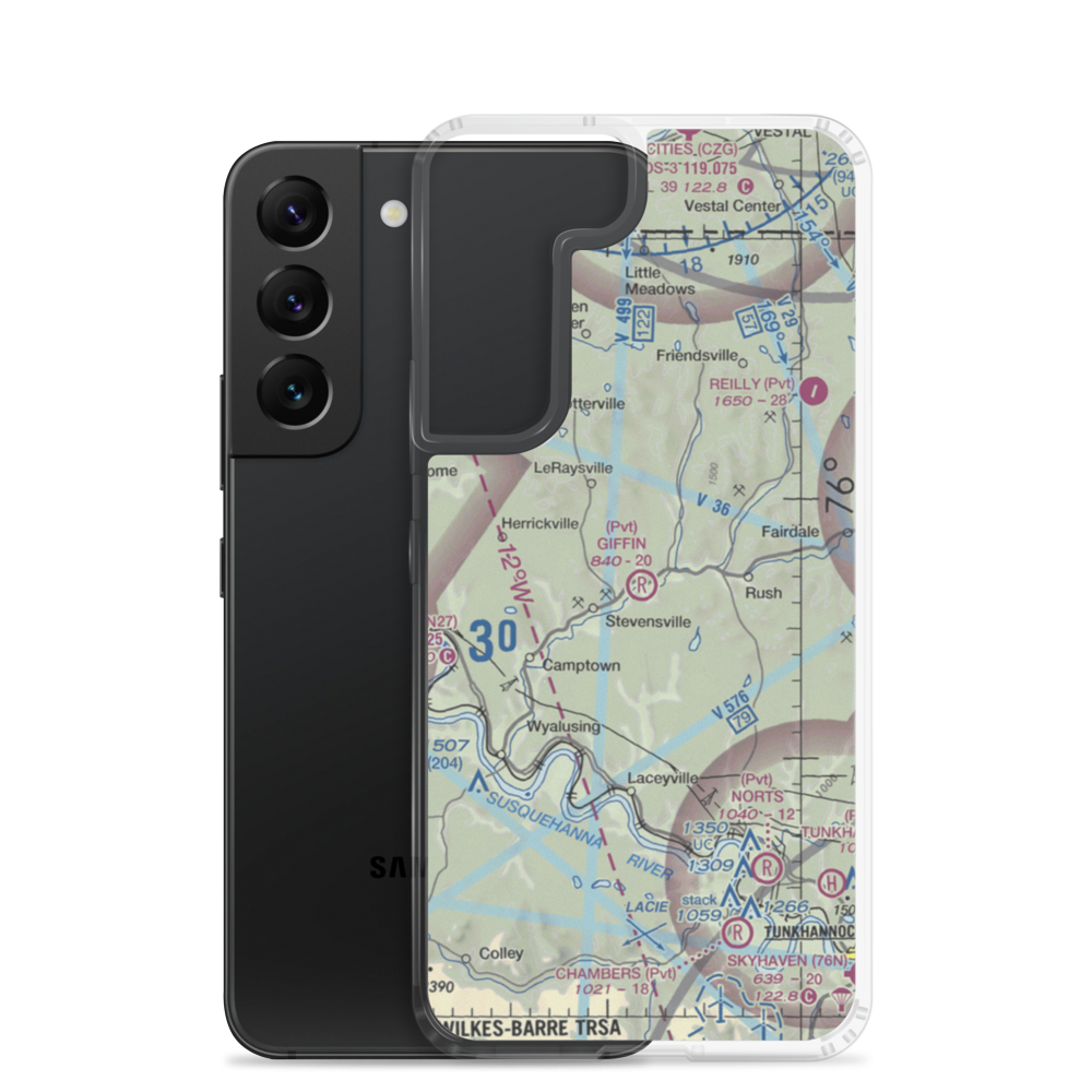 Giffin Airport (3PA4) VFR Sectional Samsung Case Samsung Galaxy S22 model shown