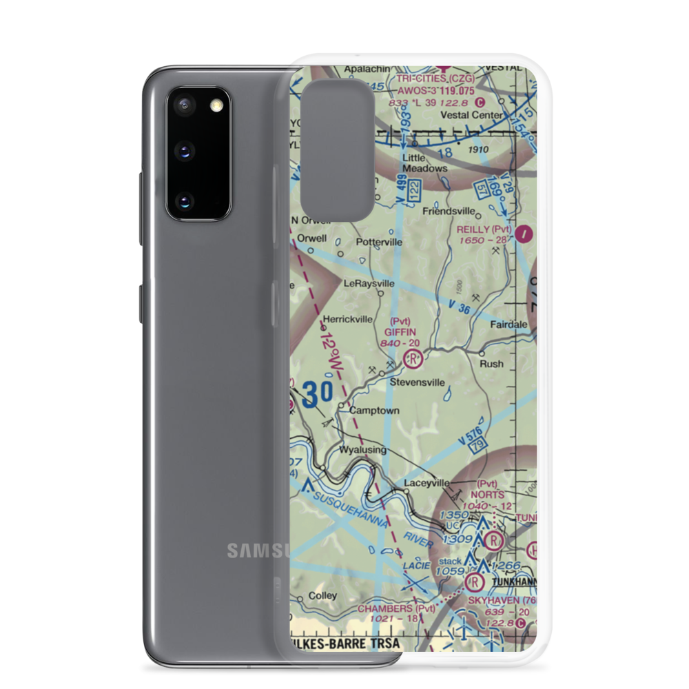 Giffin Airport (3PA4) VFR Sectional Samsung Case Samsung Galaxy S20 model shown