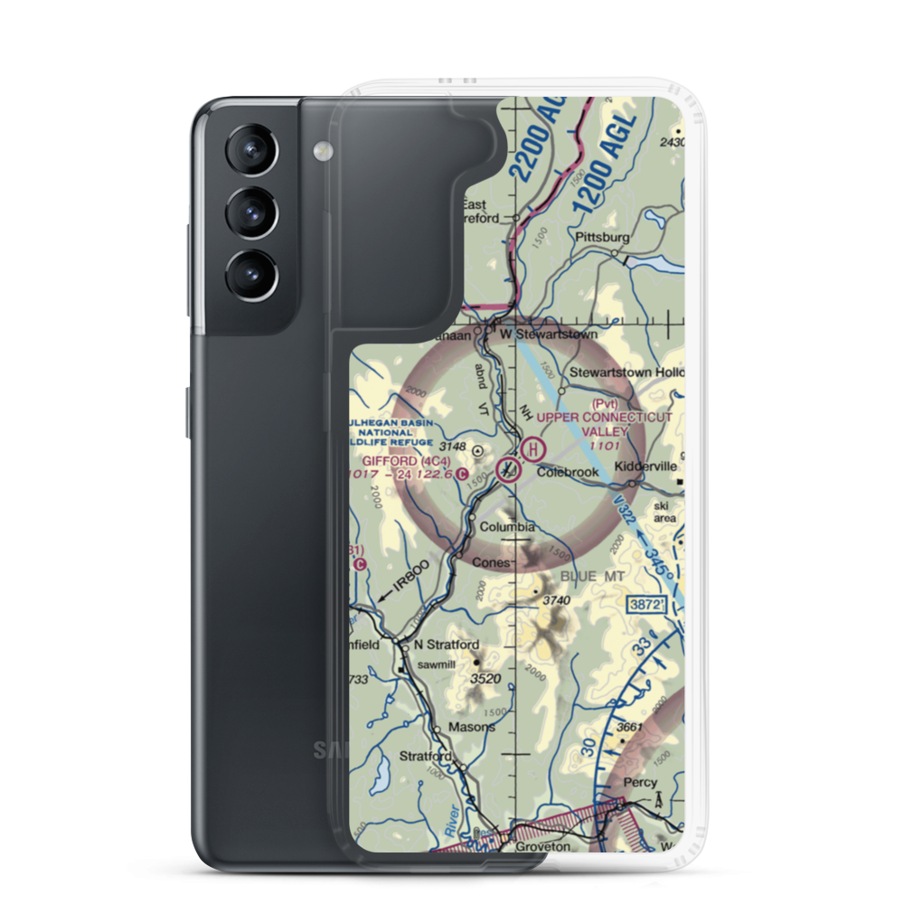 Gifford Field (4C4) VFR Sectional Samsung Case Samsung Galaxy S21 model shown